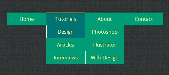 Pure CSS3 Navigation with Effects